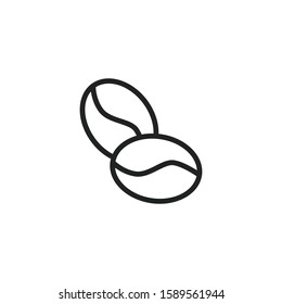 Simple coffee icon. Stroke pictogram. Vector illustration isolated on a white background. Premium quality symbol. Vector sign for mobile app and web sites.