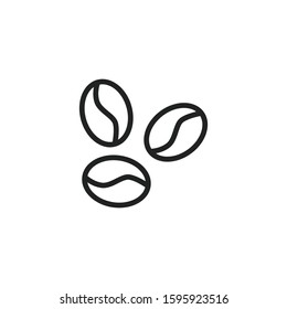Simple coffee icon. Stroke pictogram. Vector illustration isolated on a white background. Premium quality symbol. Vector sign for mobile app and web sites.