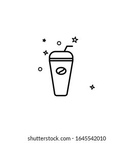 Simple coffee icon template design