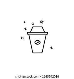 Simple coffee icon template design