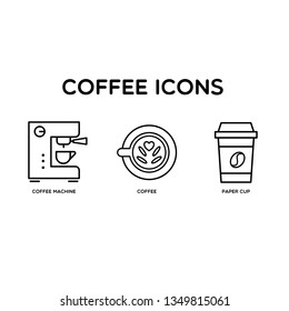 Simple coffee icons