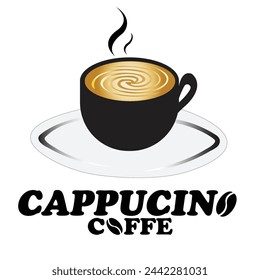 Simple coffee illustration template design.