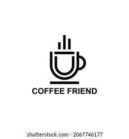 simple coffee logo for beverage business easy to remember logo design