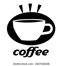 simple coffee logo for cafe