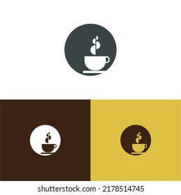 Simple Coffee Logo Concept for coffee shop, cafes, food and beverage businesses.