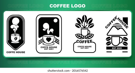 SIMPLE COFFEE LOGO DESIGN ILLUSTRATIONS 