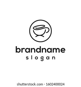 simple coffee logo design vector