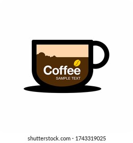 Simple coffee logo icon symbols.