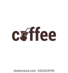A simple coffee logo that is easy to remember is very suitable for all coffee businesses