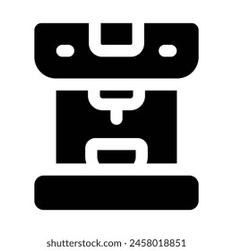 Simple Coffee Machine solid icon. The icon can be used for websites, print templates, presentation templates, illustrations, etc	