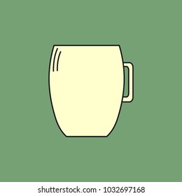 Simple Coffee Mug Flat Icon