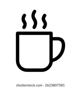 Simple coffee mug icon design