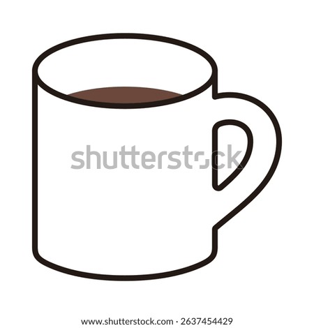 Simple Coffee Mug Vector Illustration