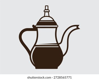 Cafetera simple con mango y boquilla