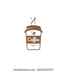 Simple Coffee Shop Design. Suitable for Coffee Cafe Logo.