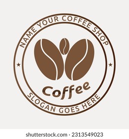 Simple coffee shop logo design templates