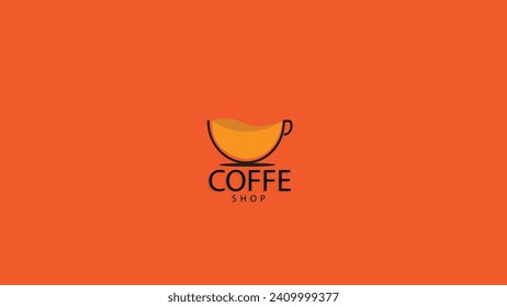 Simple coffee shop logo design, coffee shop logo suitable for coffee shop logos