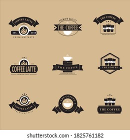 Simple coffee shop logo. Easy to use, edit, and recolor.