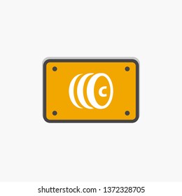 simple coins icon