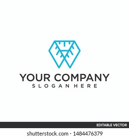 simple collar logo line art design for tailor 