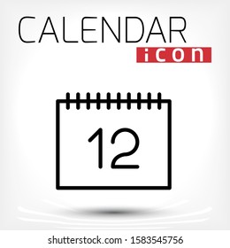 Simple collection of calendar related line icons