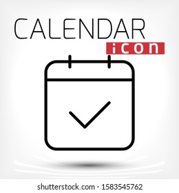Simple collection of calendar related line icons