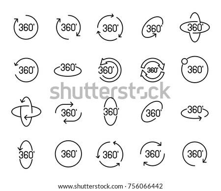 Simple collection of degrees related line icons. Thin line vector set of signs for infographic, logo, app development and website design. Premium symbols isolated on a white background.