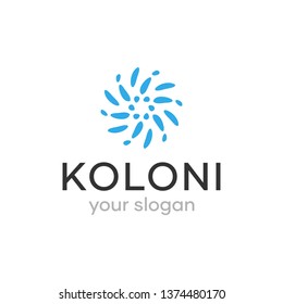 Simple Colony Logo Design Idea 
