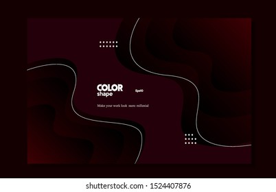 Simple color background. Dynamic gradient shape composition eps10 -Vector