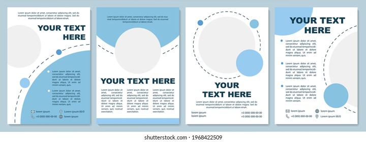 Simple color brochure template. Flyer, booklet, leaflet print, cover design with copy space. Special theme presenting. Vector layouts for magazines, annual reports, advertising posters