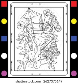 Simple Color by Number Adult Coloring Book: Bold and Easy Large Print Designs of Flowers, Nature, Landscapes, Animals, Patterns to Enjoy Relaxation and Stress Relief