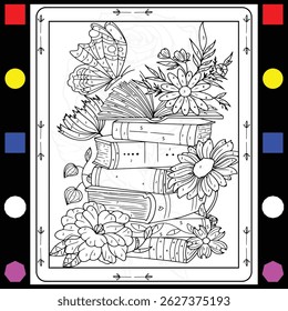 Simple Color by Number Adult Coloring Book: Bold and Easy Large Print Designs of Flowers, Nature, Landscapes, Animals, Patterns to Enjoy Relaxation and Stress Relief