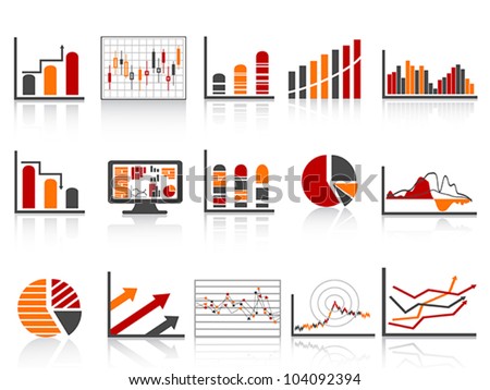 simple color financial management reports icon