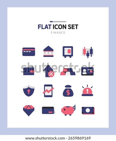 Simple Color Flat Icon Set