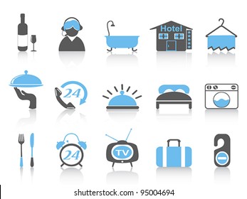 simple color hotel icons