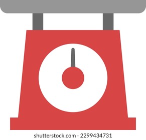 A simple color illustration of a scale