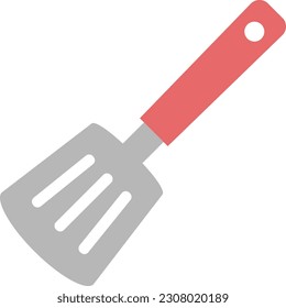 A simple color illustration of a spatula