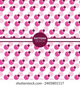 Simple And Color Pattern Design Template.