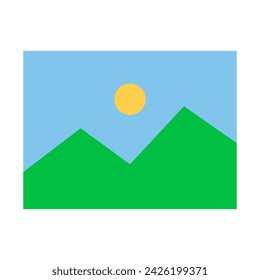 Simple color photo icon. Vector.