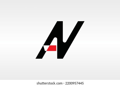 Simple Color, Unique Letter AN or NA and NV or VN Logo Design
