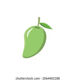 Ilustración simple de la línea de la ilustración de la línea de color mango ilustración del icono . Aislado sobre fondo blanco.