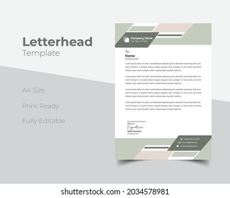 Plantilla de cabezal de carta de vector de color simple para el diseño del proyecto, ilustración de vector colorido.
