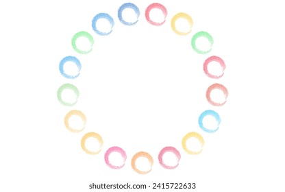 Simple color wheel with SDGs image, analog style, Vector Illustration