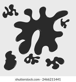 Simple colored abstract shapes for graphics