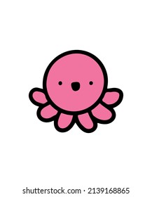 Simple and colored animal illustration