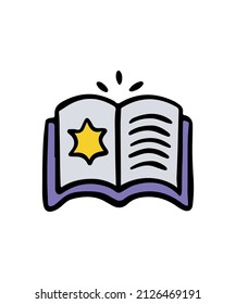 Simple and colored book vector