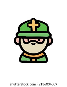 Simple and colored character illustration