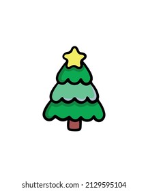 Simple and colored christmas decoration