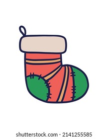 Simple and colored christmas illustration