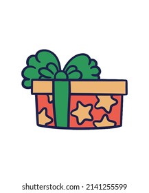 Simple and colored christmas illustration